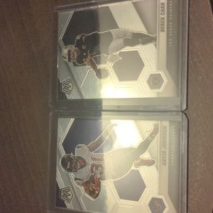 Panini mosaic 2021 David Johnson#88 and Derek carr #104